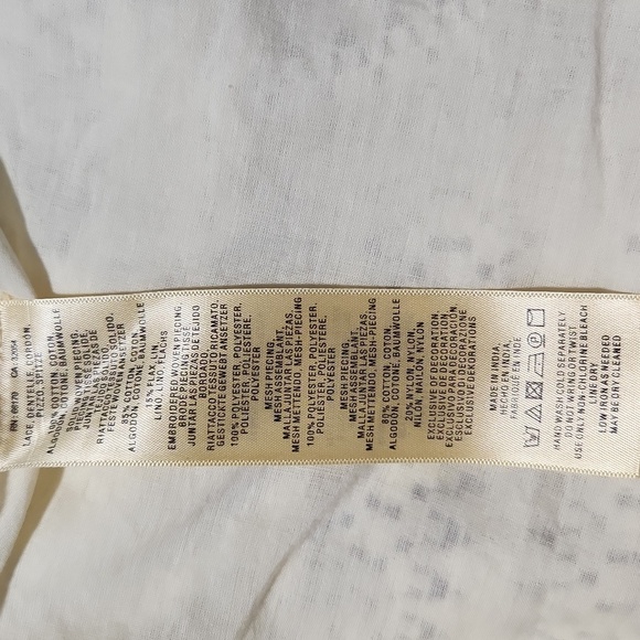 VANESSA VIRGINIA OF ANTHROPOLOGIE IVORY LACE. Size 6 - Picture 8 of 11